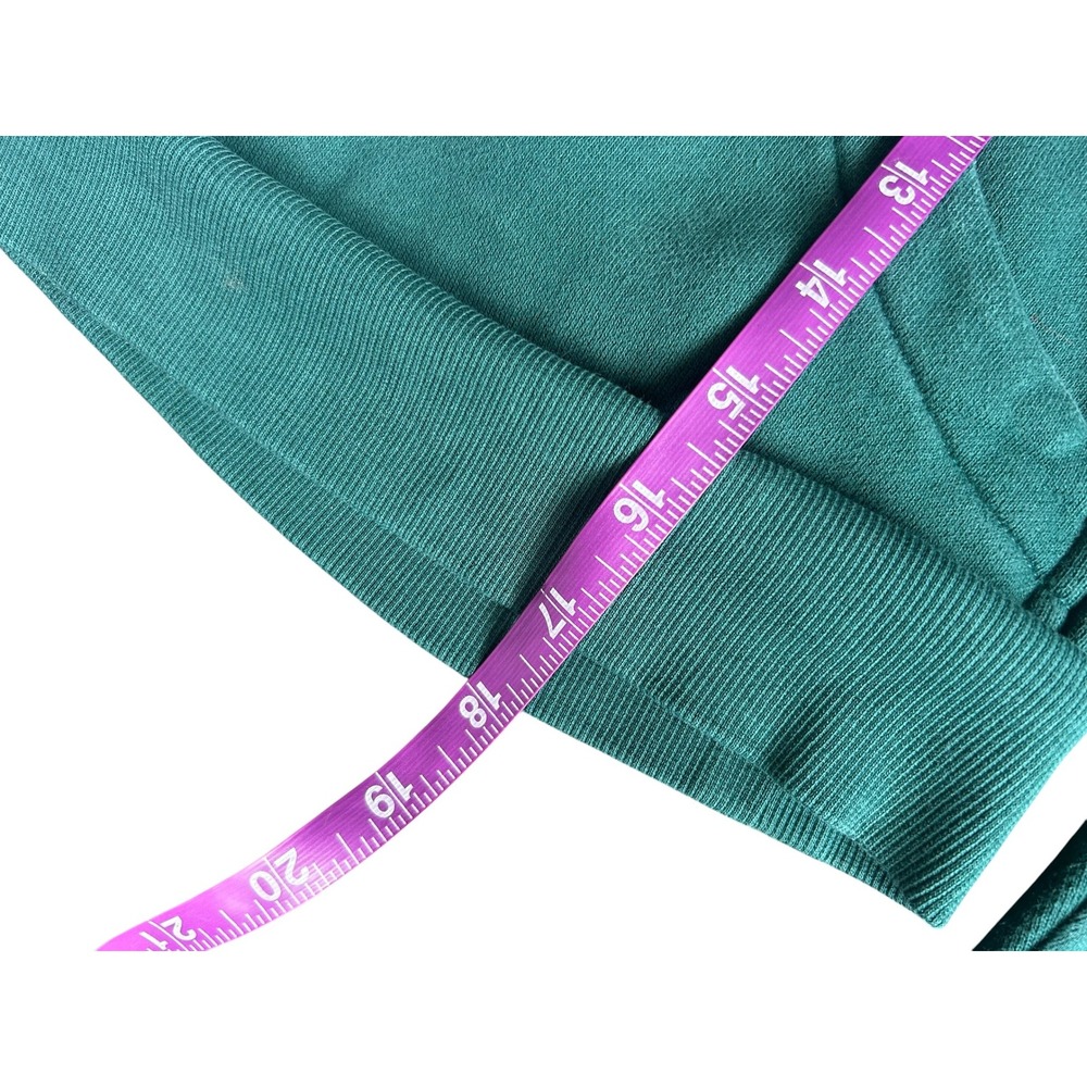 Lululemon Scuba Oversized Funnel Neck Half Zip Storm Teal Gold Zip Women's XS/S - Picture 7 of 8